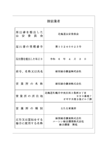 探偵業標識